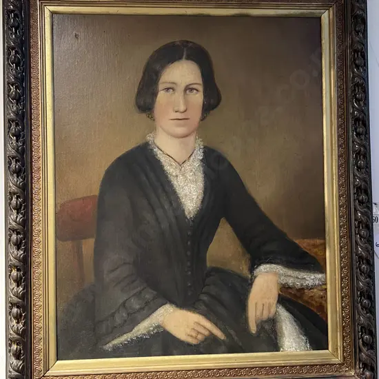 Vintage Victorian Style Portrait in Ornate Frame