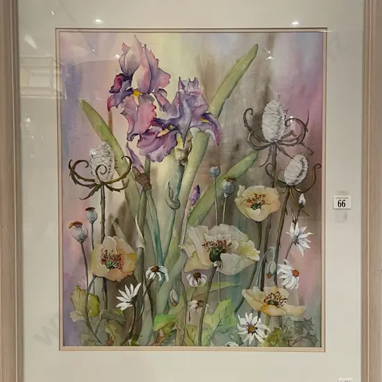 Elaine Andrews - Floral Still Life - W/C