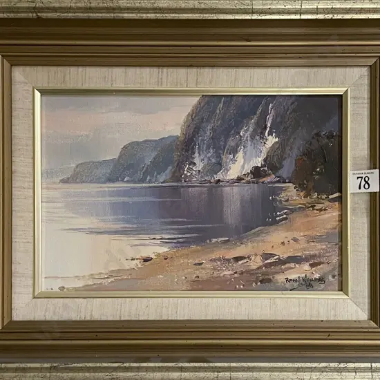 Peter J. Wallers - Western Bays Lake Taupo - Oil on Board