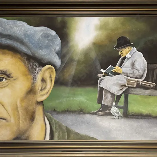 Robert Powley - For Those With Ears To Hear - Oil on Board