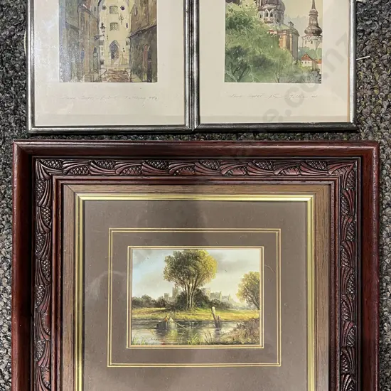 R. Cavallva W/C Together with Pair of Small W/Cs