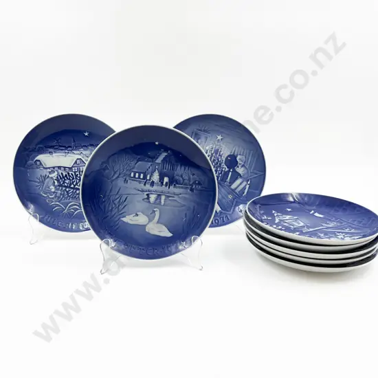 Eight B&G Christmas Plates