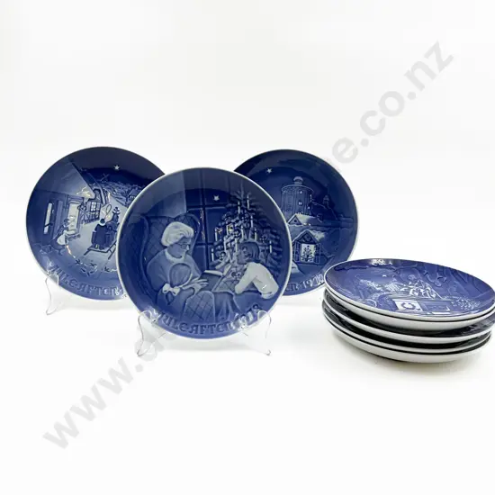 Eight B&G Christmas Plates