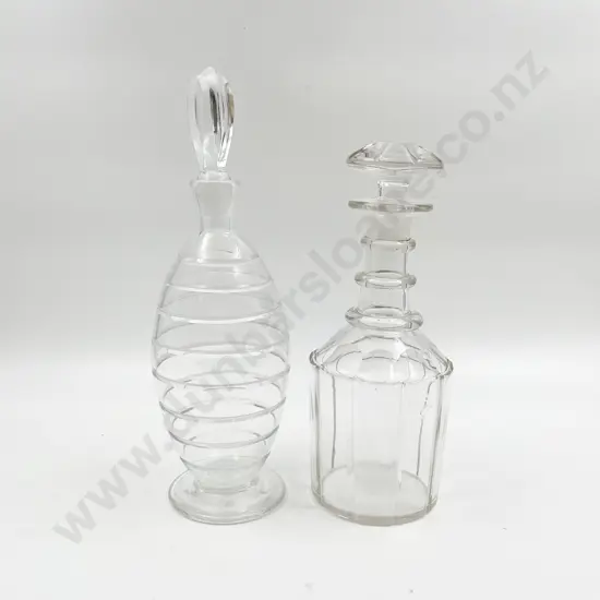 Two Decanters Including Art Deco Example