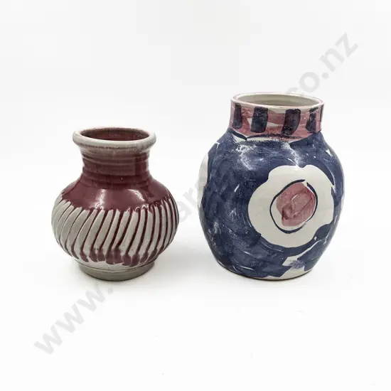 Two NZ Pottery Vases