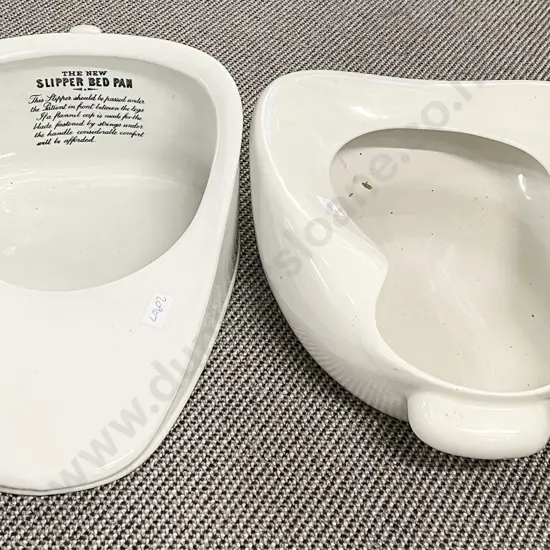 Slipper Bed Pan Together with Other Bed Pan