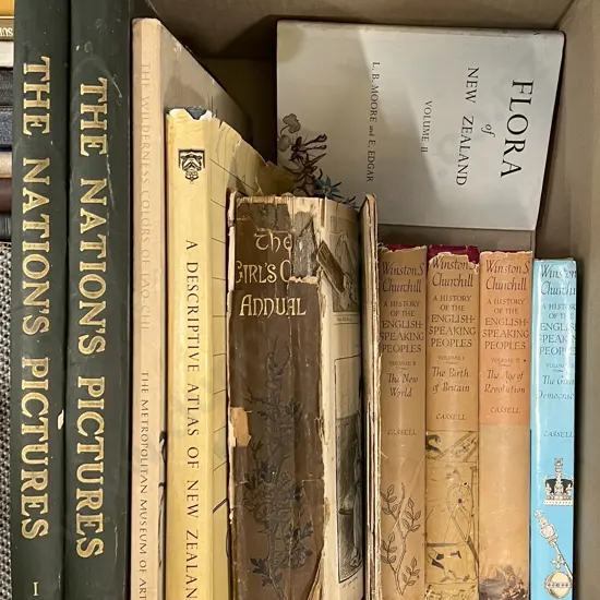 Box of Assorted Vintage Books