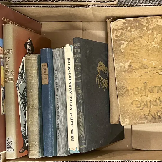 Box of Assorted Vintage Books Including Exploration Reference