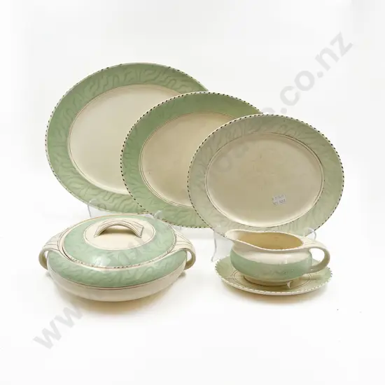 Five Pieces of Burleigh Ware Dinner China