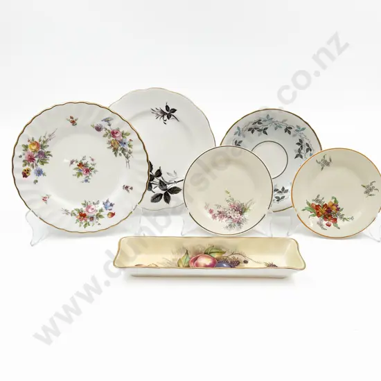 Two Small Minton Floral Decorated and Aynsley Dish Together with Assorted China
