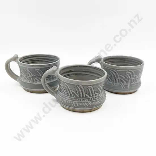 Three John Lawrence Pottery Mugs