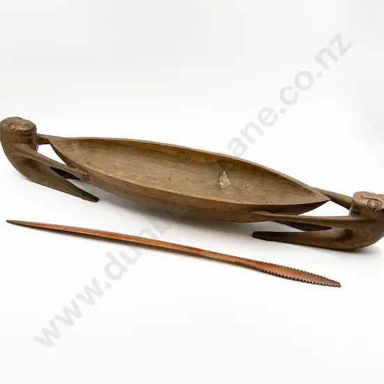 Melanesian Figure Supported Bowl