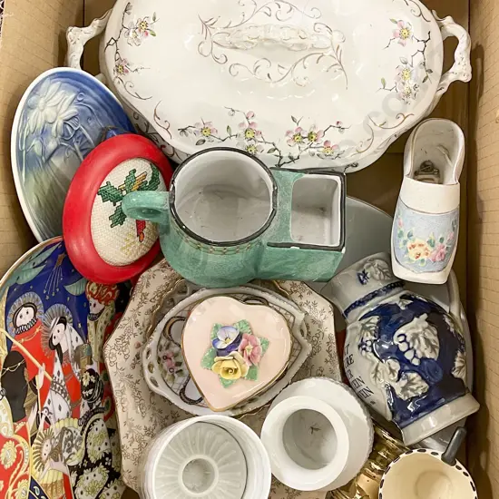 Box of Assorted Fancy China