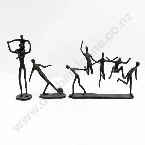 Three Assorted Figural Sculptors