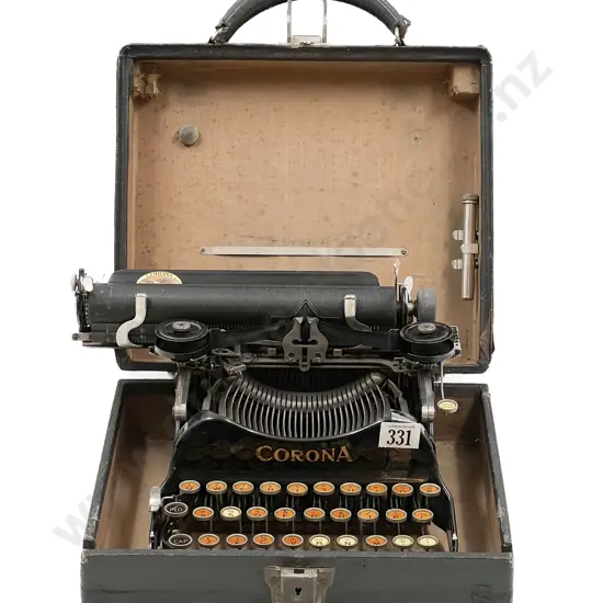 Small Corona Typewriter with Case