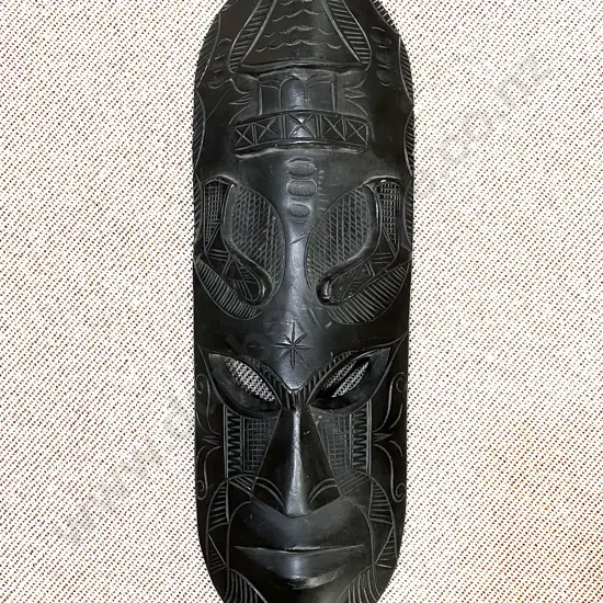 Ebonized Tribal Mask