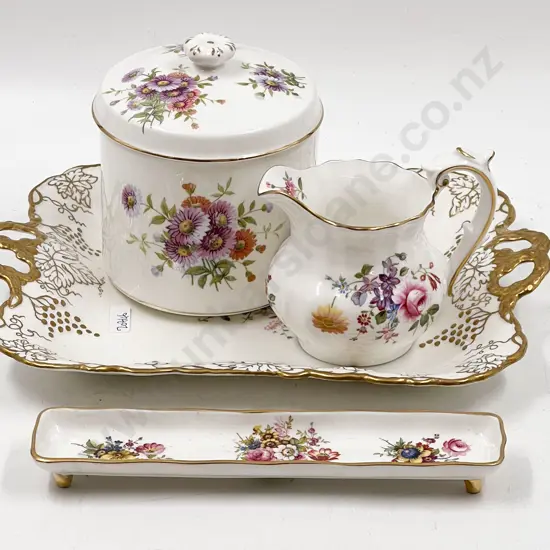 RCD Tray and Jug Together with Two Pieces of Hammersley