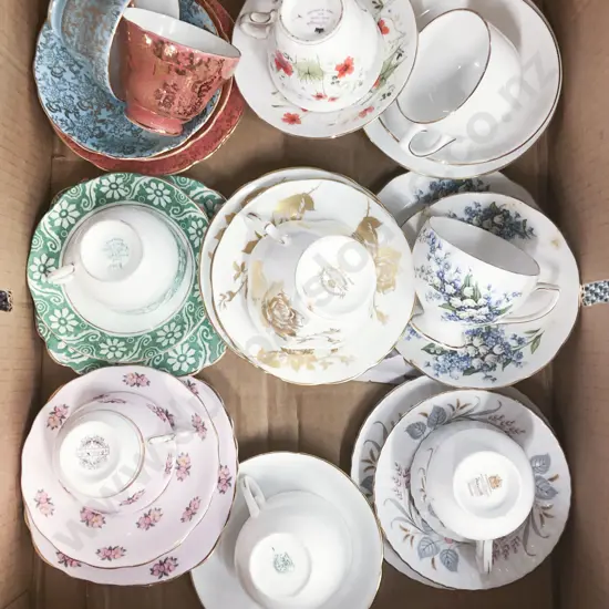 Quantity of Assorted Fancy China Trios