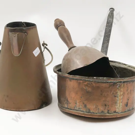 Small Quantity of Copper Including Jug