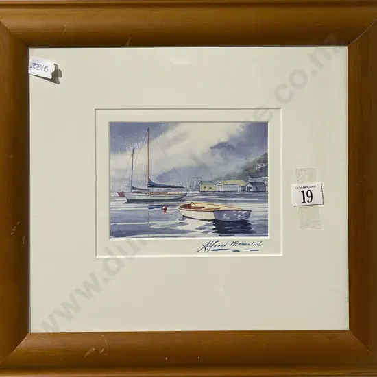 Alfred Memelink - Wellington Harbour Scene - Print