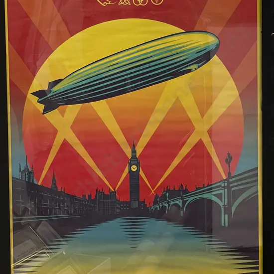 Framed Led Zeppelin Poster