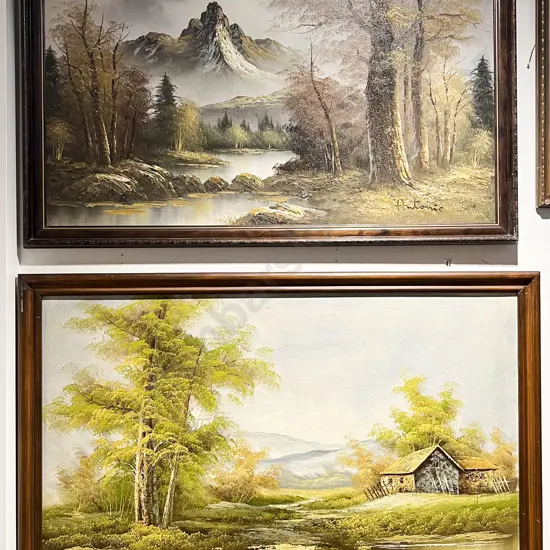 Two Scenic Oil on Board Landscapes