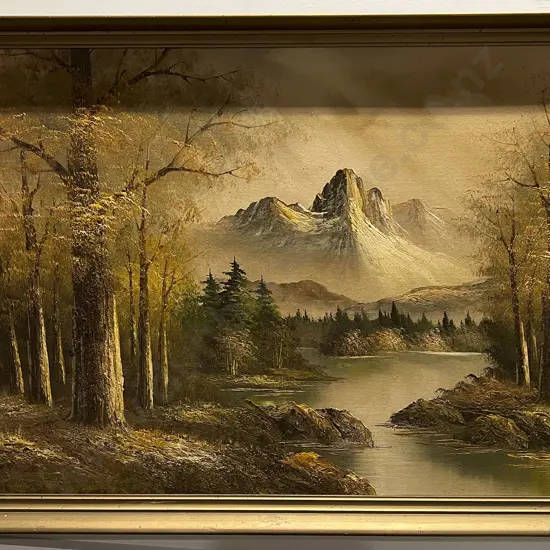 Scenic Oil on Board Landscape