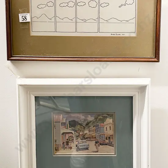 W.A. MacCormick - Aro Street - Print Together with Other Framed Work