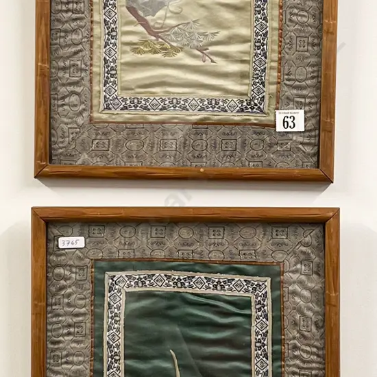 Two Chinese Silk Works