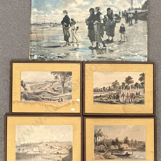 Five Assorted Vintage Prints