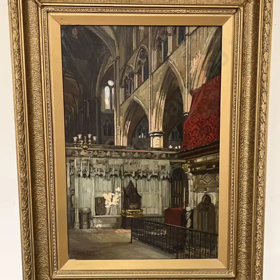 James F Scott (1877 - 1932) - Cathedral Interior