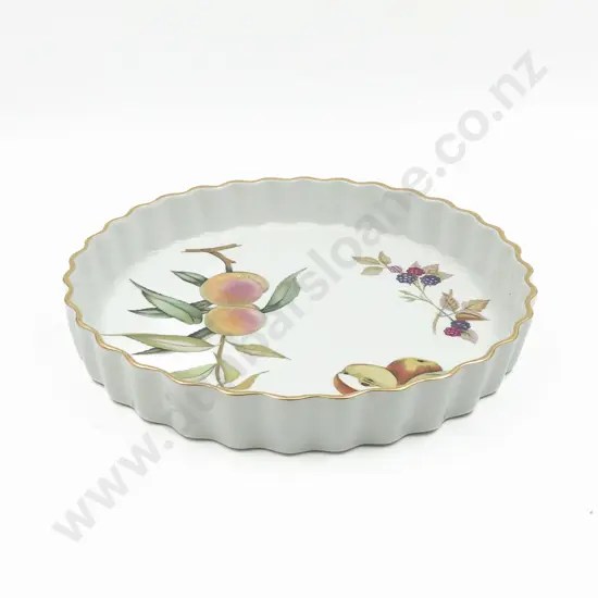 Royal Worcester Evesham Pattern Flan Dish