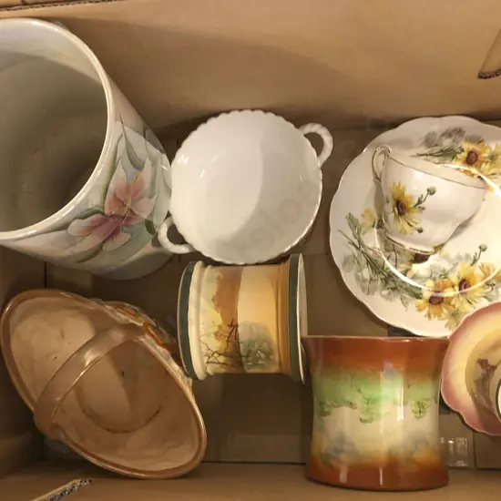 Royal Winton Lustre Vase Together with Assorted China