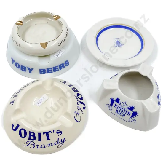 Five Assorted Advertising Ash Trays