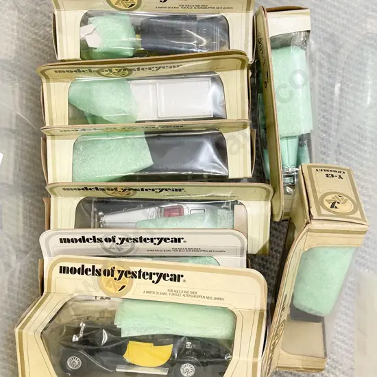 Nine Boxed Models of Yesteryear