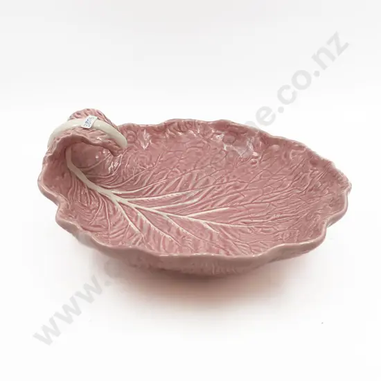 Vintage Bordallo Pinheiro Leaf Form Serving Dish