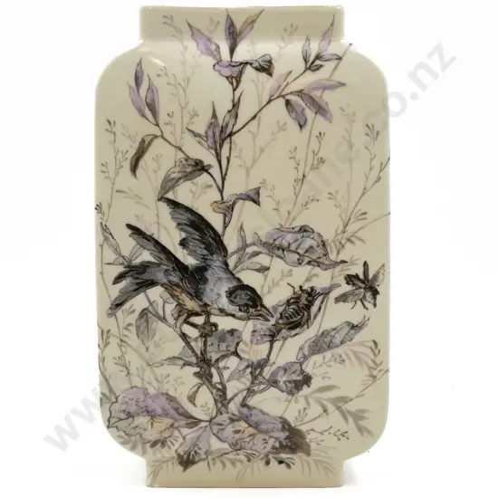 Circa C19th Hand Painted French Mantle Vase