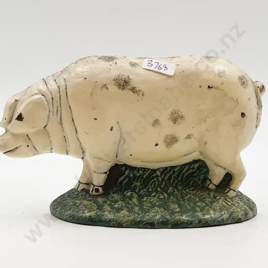Vintage Pig Form Doorstop
