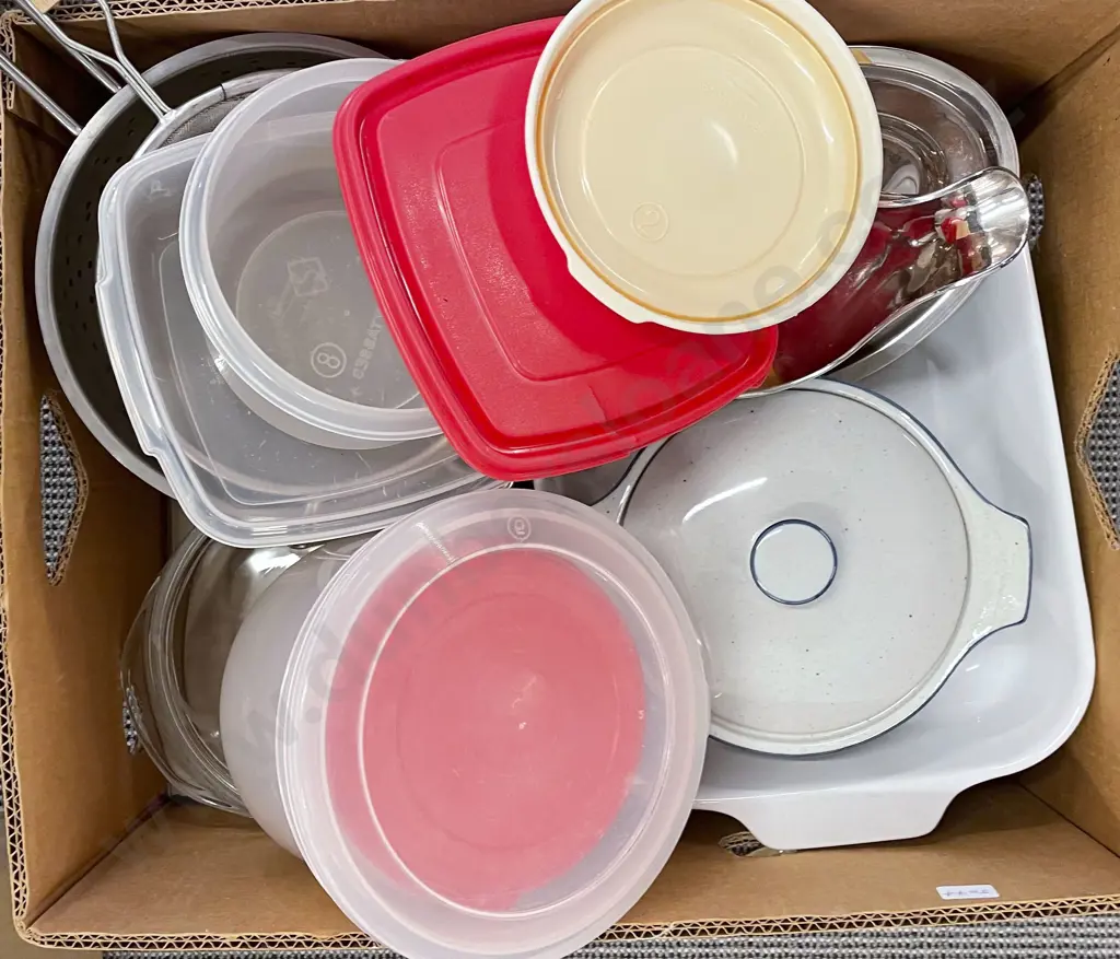 Three Boxes of Assorted Kitchenware Image 1++