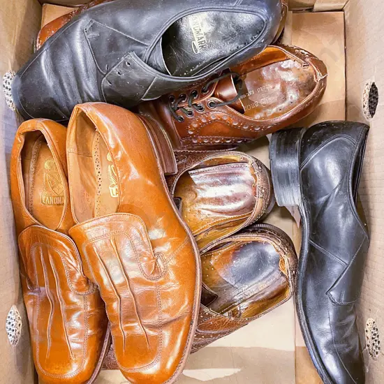 Four Pairs of Dress Shoes Including Pair of Worn Dr Martins
