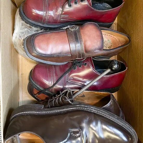 Four Pairs of Assorted Dress Shoes Including Church's