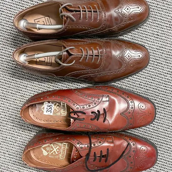 Two Pairs of Mens Dress Shoes