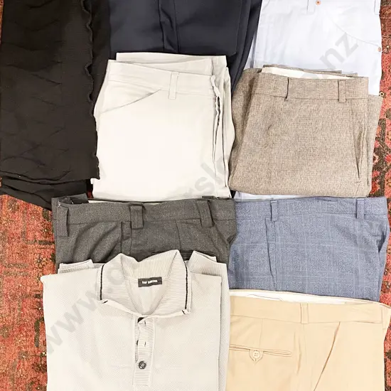 Box of Assorted Dress Pants etc