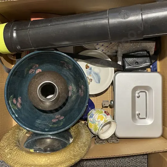 Box of Assorted Including Small Mirror