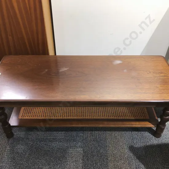 Mahogany Rectangular Coffee Table Wycombe Under Tier