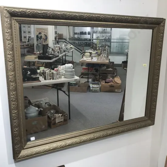 Gilt Framed Rectangular Mirror