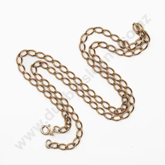 9ct Faceted Curb Link Neck Chain