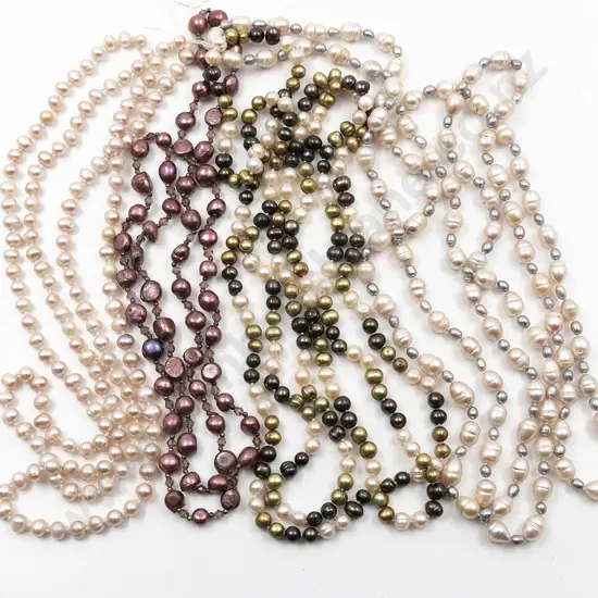 Four Freshwater Pearl Opera Length Necklaces