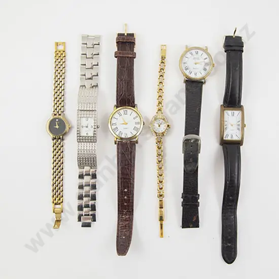 Six Various Fashion Wrist Watches