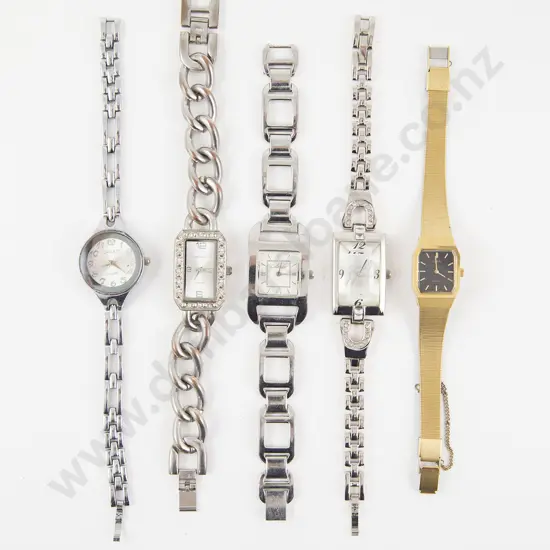 Five Ladies Fashion Wrist Watches